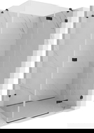 Mexen Lunar pravá sprchová kabina 70 x 80 cm, průhledná, černá - 834-070-080-70-00-P