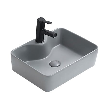 Mexen Eva umyvadlo na desku 48 x 37 cm, světle šedá matná- 21424961