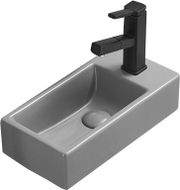 Mexen Inez umyvadlo na desku vlevo 40 x 20 cm, světle šedá matná - 21484061L