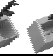 Mexen Inez umyvadlo na desku pravé 40 x 20 cm, šedá světlá matná - 21484061R