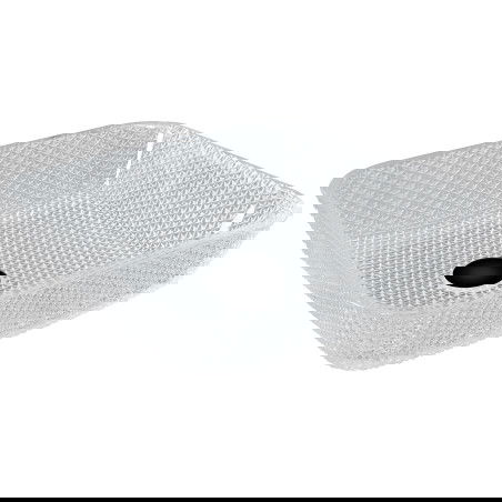 Mexen Mika skleněné umyvadlo na desku 40 x 40 cm, transparentní - 24104000