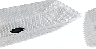 Mexen Mika skleněné umyvadlo na desku 40 x 40 cm, transparentní - 24104000