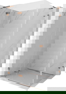 Mexen Lunar L sprchový kout otočný levý 75 x 80 cm, transparentní, růžové zlato - 834L-075-080-60-00-L