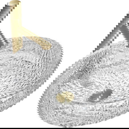 Mexen Celia skleněné umyvadlo na desku 44 x 44 cm, průhledné - 24034400