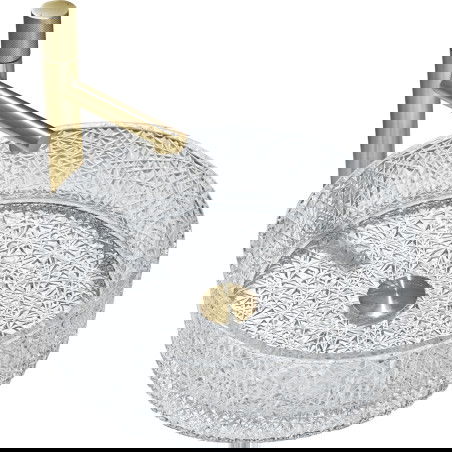 Mexen Dema skleněné umyvadlo na desku 39 x 39 cm, transparentní - 24043900