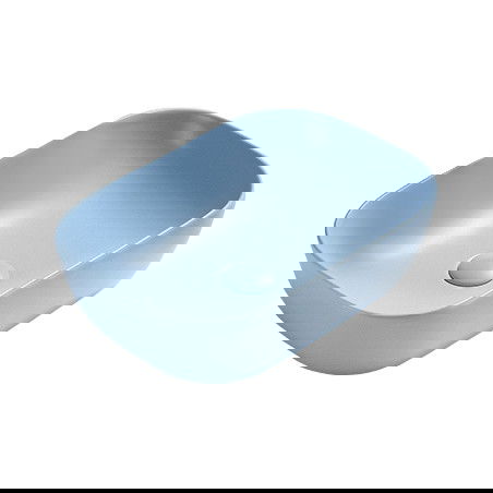 Mexen Rita umyvadlo na desku 45 x 32 cm, modrá matná - 21084549