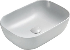 Mexen Rita umyvadlo na desku 45 x 32 cm, platinová matná - 21084563