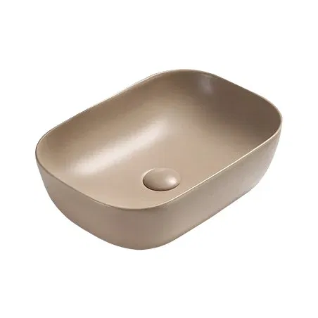 Mexen Rita umyvadlo na desku 45 x 32 cm, cappuccino mat - 21084564