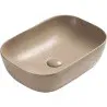 Mexen Rita umyvadlo na desku 45 x 32 cm, cappuccino mat - 21084564