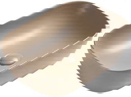 Mexen Rita umyvadlo na desku 45 x 32 cm, cappuccino mat - 21084564