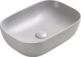 Mexen Rita umyvadlo na desku 45 x 32 cm, šedá mat - 21084567