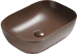 Mexen Rita umyvadlo na desku 45 x 32 cm, hnědá mat - 21084568