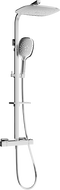 Mexen CQ22 nástěnná sprchová sada s dešťovou sprchou a termostatickou baterií, chrom - 772502295-00