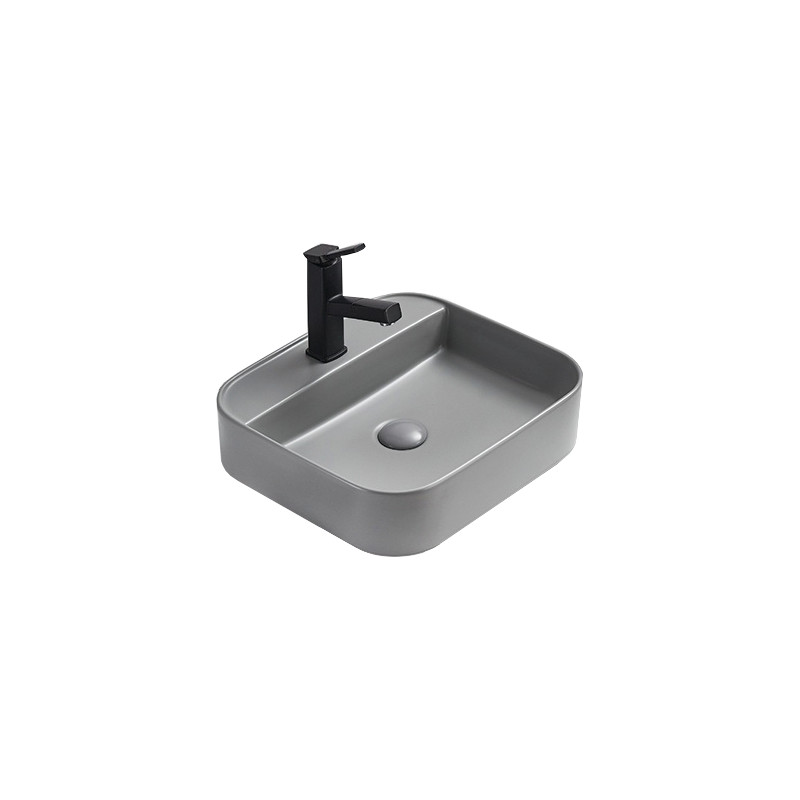 Mexen Sofia umyvadlo na desce 50 x 40 cm, světle šedá mat - 22155061