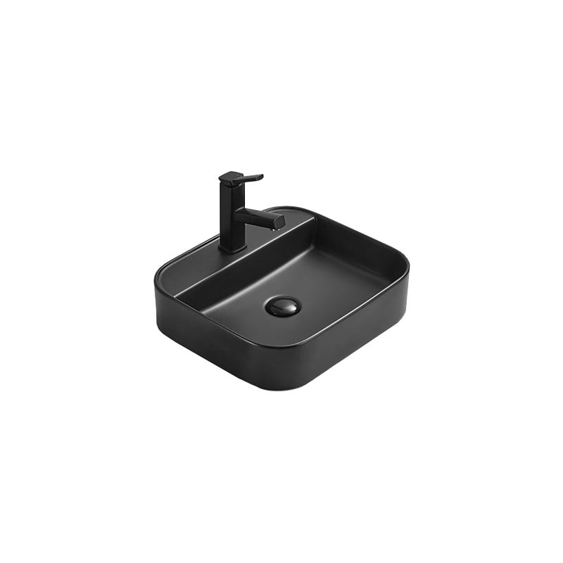 Mexen Sofia umyvadlo na desku 45 x 40 cm, černá mat - 22154585