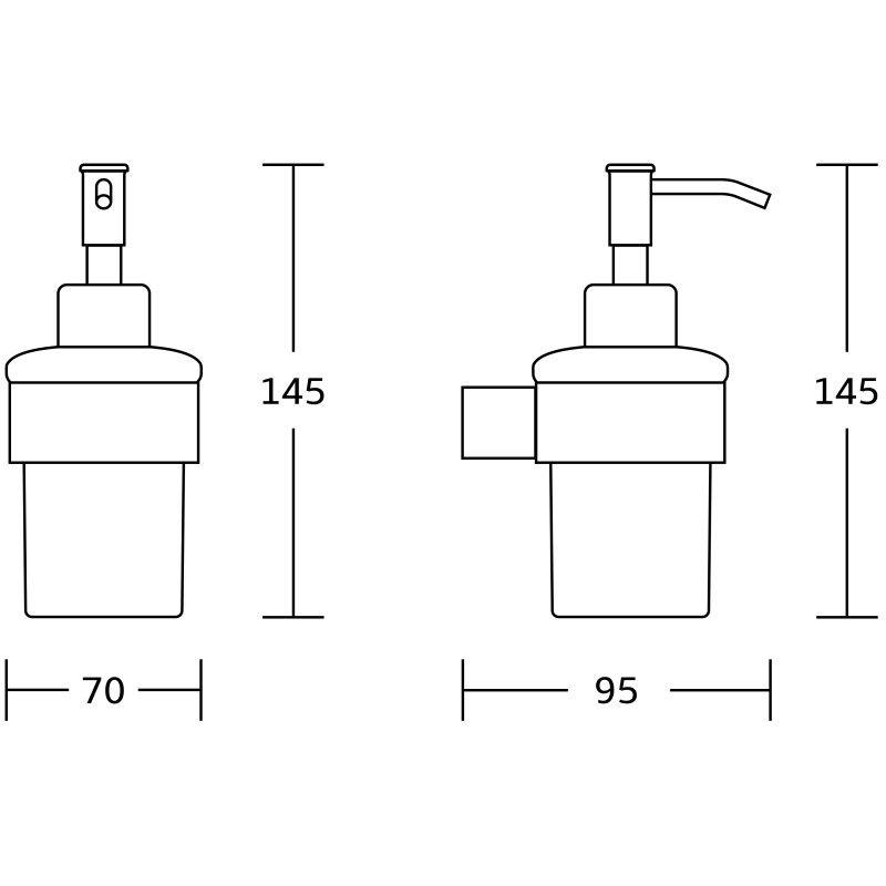 Mexen Adox dávkovač mýdla, chrom - 70182388-00