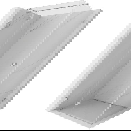 Mexen Lunar T sprchová kabina otočná levá 90 x 120 cm, transparentní, chrom - 834T-090-120-01-00-L