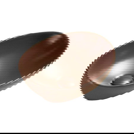 Mexen Elza umyvadlo na desku 40 x 33 cm, hnědá mat - 21014068