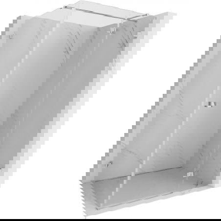 Mexen Lunar T sprchový kout pravý, sklopný 75 x 90 cm, průhledný, chrom - 834T-075-090-01-00-P