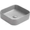 Mexen Vena umyvadlo na desku 37 x 37 cm, světle šedý mat - 22193761