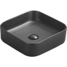 Mexen Vena umyvadlo na desku 37 x 37 cm, černý mat - 22193785