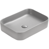 Mexen Vena umyvadlo na desce 50 x 37 cm, světle šedý mat - 22195061