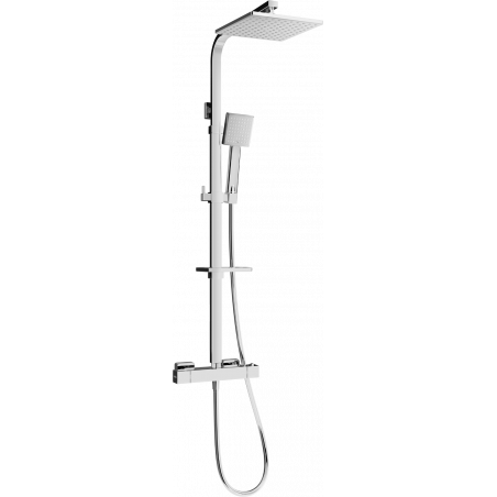 Mexen CQ45 nástěnná sprchová sada s dešťovou sprchou a termostatickou baterií, chrom - 772504595-00