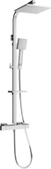 Mexen CQ45 nástěnná sprchová sada s dešťovou sprchou a termostatickou baterií, chrom - 772504595-00