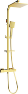 Mexen CQ45 povrchová sprchová sada s dešťovou sprchou a termostatickou baterií, zlatá - 772504595-50