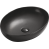 Mexen Jowita umyvadlo na desku 52 x 39 cm, černá matná - 21355285