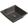 Mexen Pola umyvadlo na desku 41 x 41 cm, černá mat - 22224185