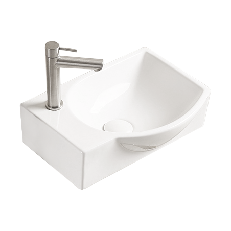 Mexen Mista umyvadlo na desku pravé 40 x 28 cm, bílá - 22174000R