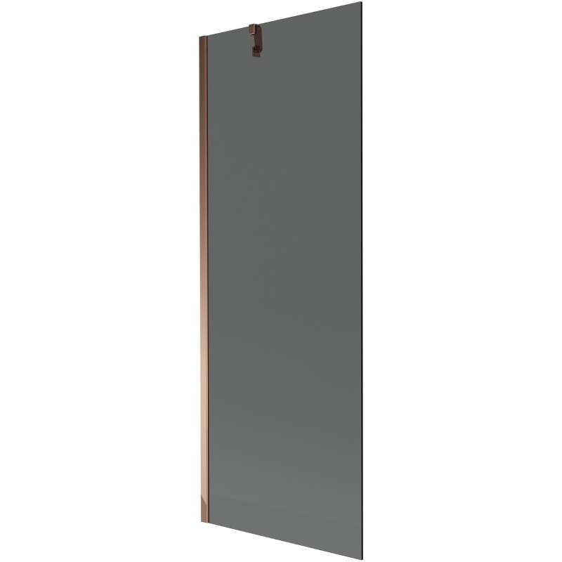 Mexen Next jednokřídlá vanová zástěna 70 x 150 cm, grafit, růžové zlato - 895-070-000-00-40-60