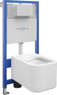 Mexen Elis sada WC pod omítku rám Fenix Slim s WC mísou, bílý lesk - 6103391XX00