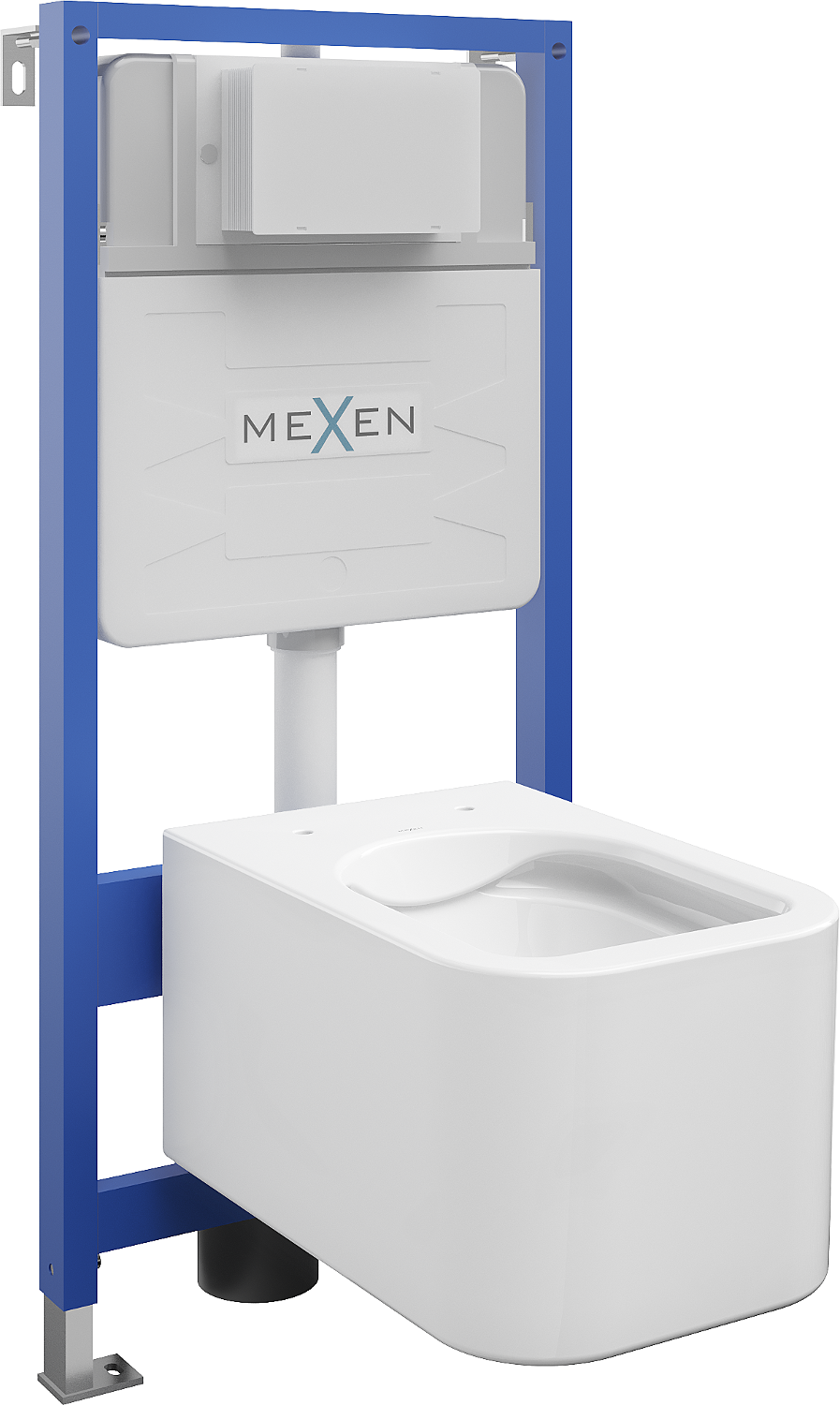 Mexen WC podomítkový set Felix Slim stojan s WC mísou Elis, Bílá - 6103391XX00