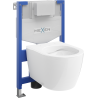 Mexen Carmen sada WC pod omítku, rám Fenix XS-F s WC mísou, bílý lesk - 6803388XX00