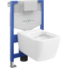Mexen Margo sada pro podomítkovou WC konstrukci Fenix XS-F s mísou WC, bílý lesk - 6803342XX00