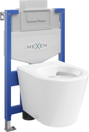 Mexen Rico podomítková sada WC stelař Fenix XS-U s WC mísou, bílý lesk - 6853372XX00