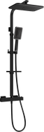 Mexen CQ54 nástěnná sprchová sada s dešťovou sprchou a termostatickou baterií, černý/chrom - 772505495-71