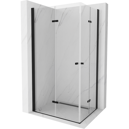 Mexen Lima Duo skládací sprchový kout 100 x 90 cm, transparentní, černý - 856-100-090-70-00-02
