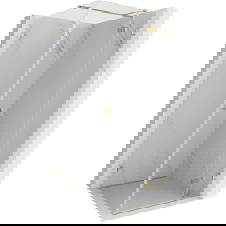 Mexen Lunar T sprchový kout s otevíracími dveřmi pravý 90 x 90 cm, transparentní, zlatý - 834T-090-090-50-00-P