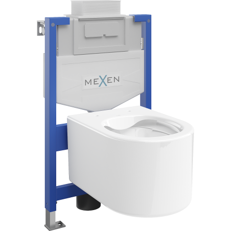 Mexen Sofia podomítková sada WC rám Fenix XS-U s WC mísou, bílý lesk - 6853354XX00