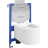 Mexen WC podomítkový set Felix XS-U stojan s WC mísou Sofia, Bílá - 6853354XX00