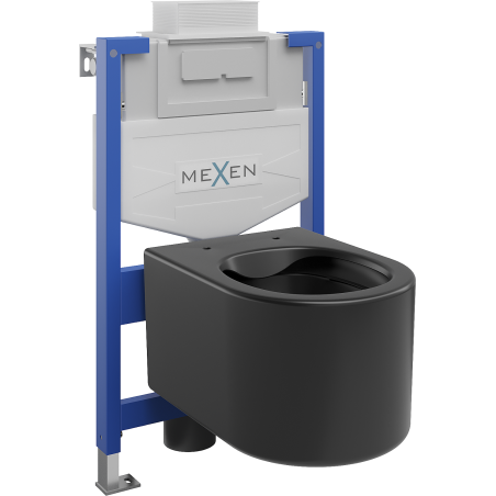 Mexen podomítková WC sada Fenix XS-U s WC mísou Sofia, černý mat - 6853354XX85