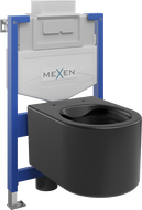 Mexen podomítková WC sada Fenix XS-U s WC mísou Sofia, černý mat - 6853354XX85
