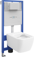 Mexen Stella podomítková WC sada rám Fenix Slim s WC mísou, bílý lesk - 6103368XX00
