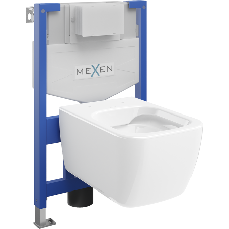 Mexen Stella podomítková sestava WC rám Fenix XS-F s WC mísou, bílý lesk - 6803368XX00