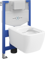 Mexen Stella podomítková sestava WC rám Fenix XS-F s WC mísou, bílý lesk - 6803368XX00