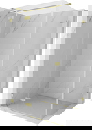 Mexen Lunar T sprchový kout s výkyvnými dveřmi vlevo 70 x 100 cm, transparentní, zlatý kartáčovaný - 834T-070-100-55-00-L