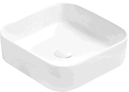 Mexen Vena umyvadlo na desku 37 x 37 cm, bílá - 22193700